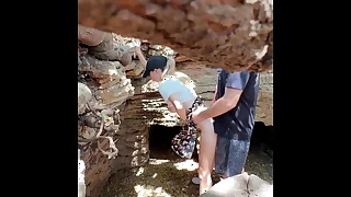 a foreigner cumed inside me on the street